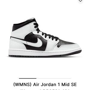 🖤🐼🤍Nike Jordan Split High Top Black & White